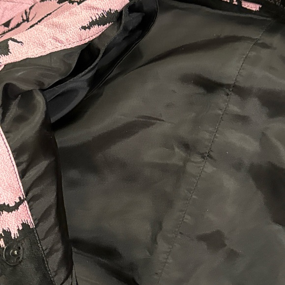 Carolina Herrera Pink And Black Polyester Dress/Coat Size 10 - Picture 4 of 11